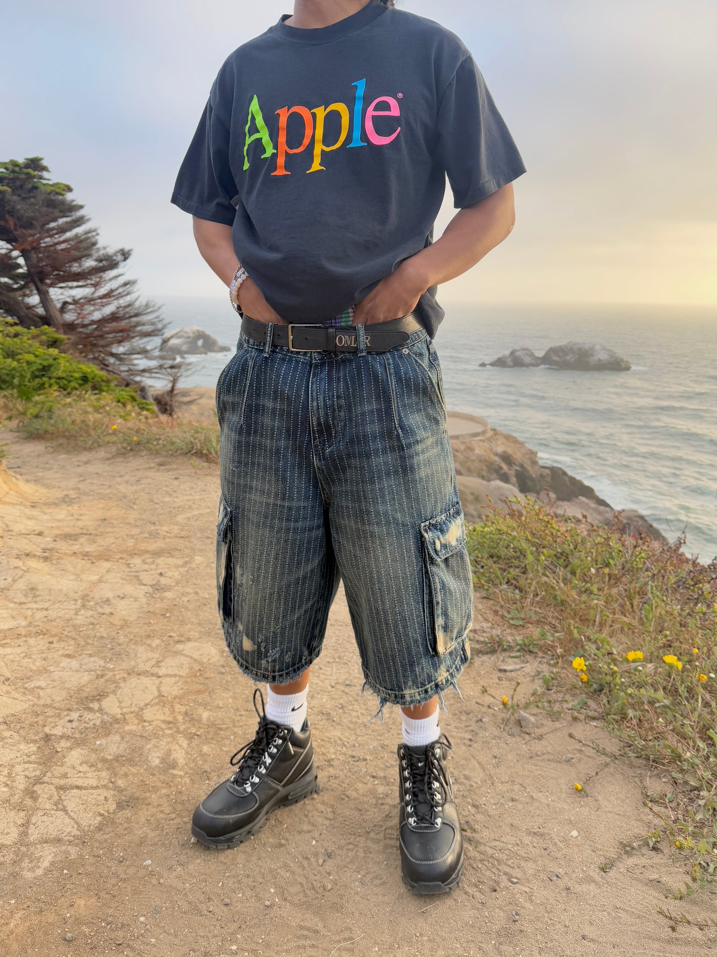 BAGGY PINSTRIPE CARGOS