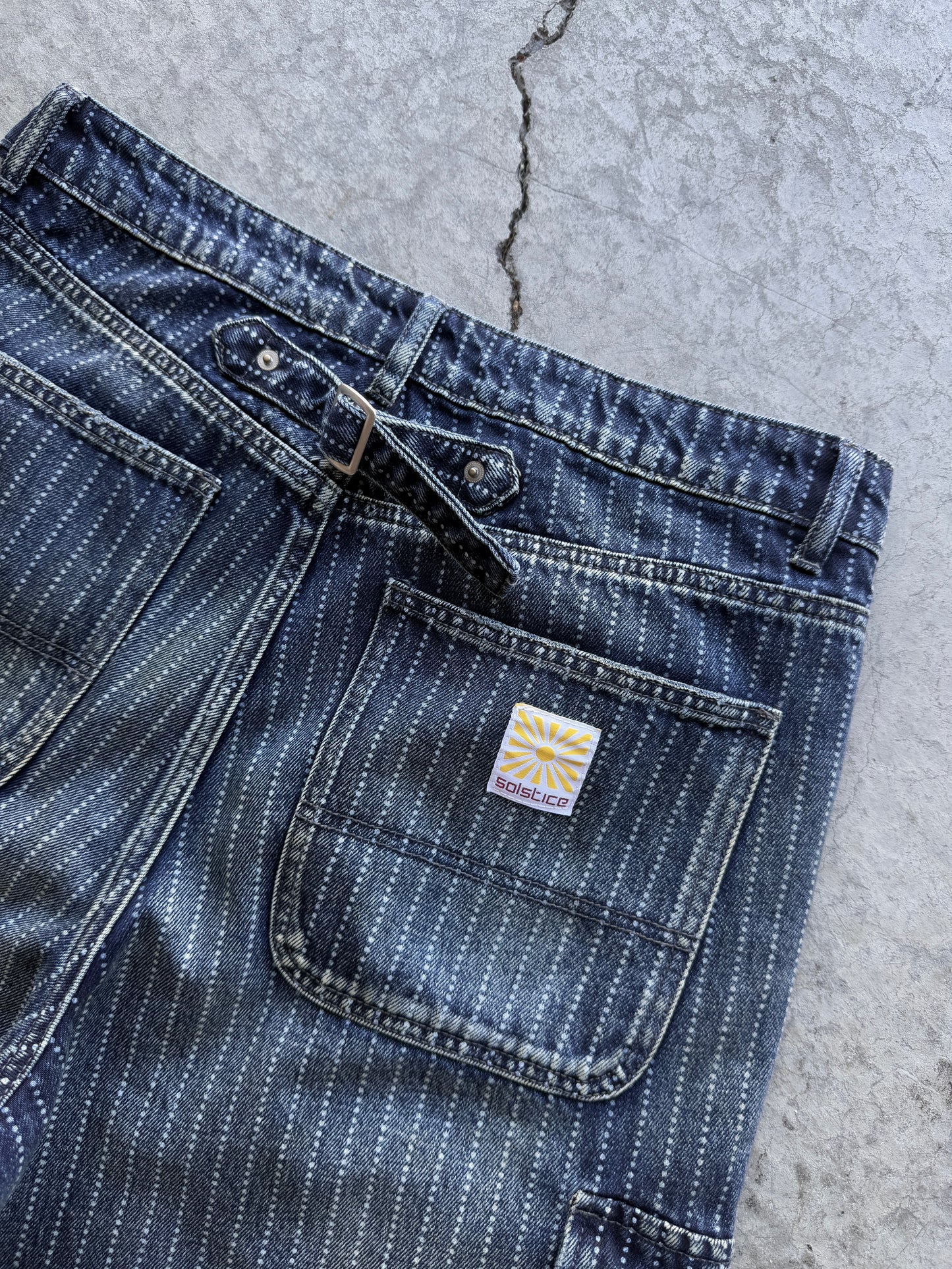 BAGGY PINSTRIPE CARGOS
