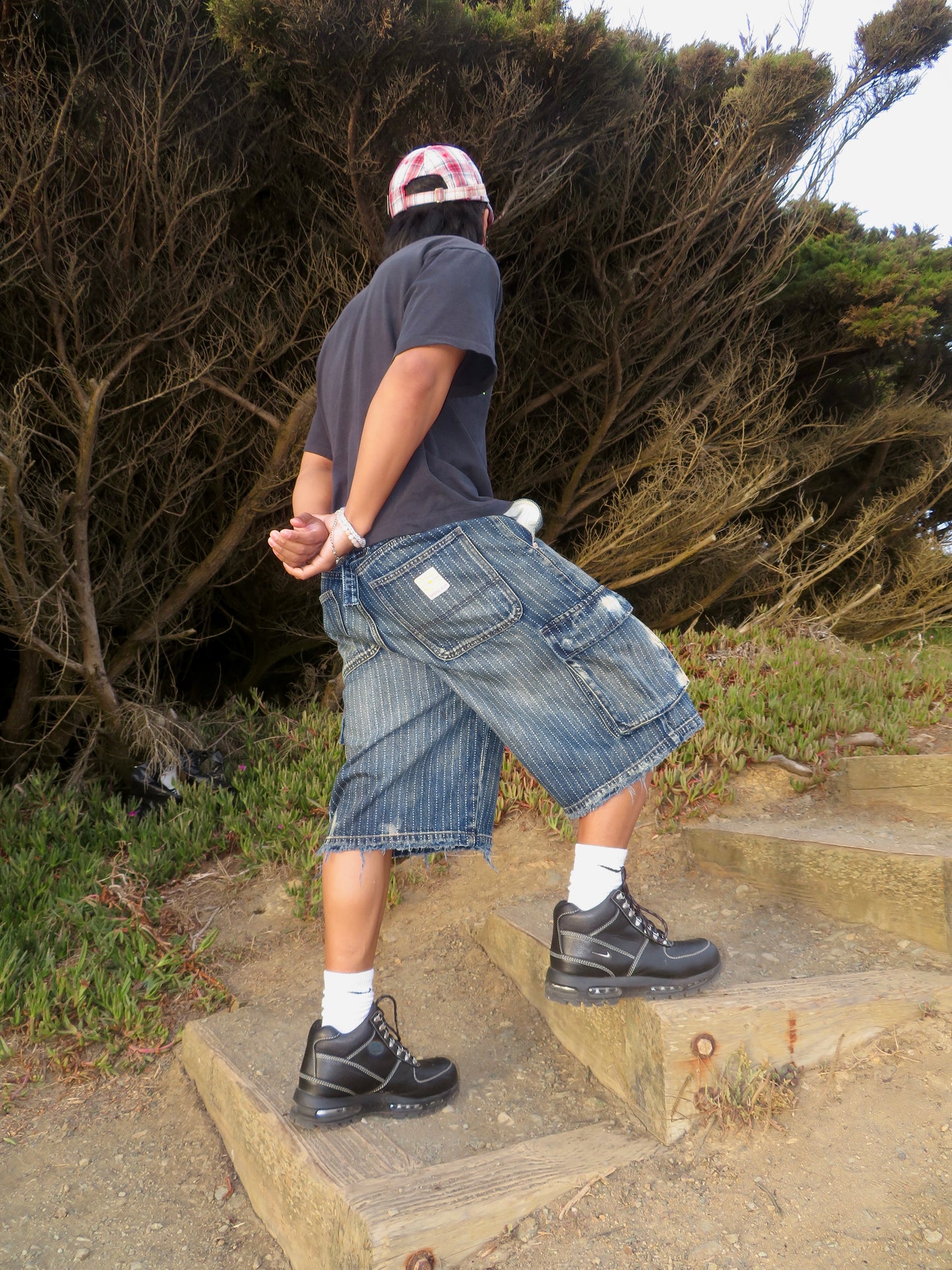 BAGGY PINSTRIPE CARGOS